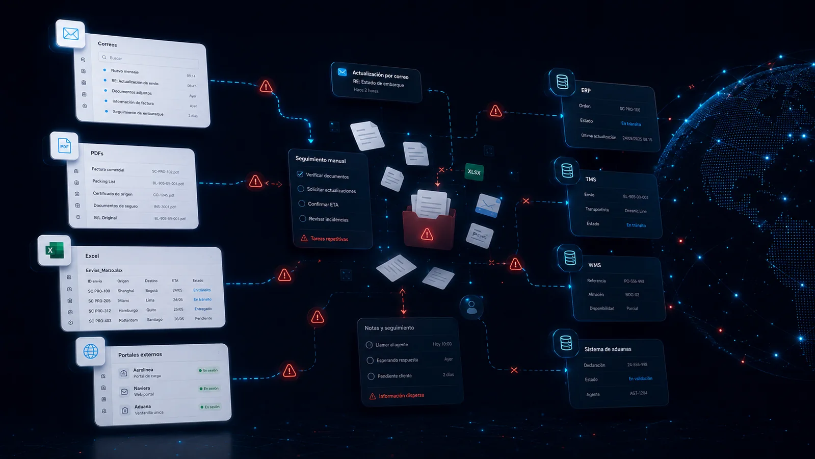 Fuentes documentales conectadas por el Portal Logístico